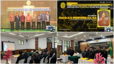 Zoom Meeting Peresmian Gedung Kantor Pengadilan Tinggi Tata Usaha Negara Banjarmasin
